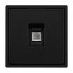 Механизм телефонной розетки SCT-NOBE-MTL1-SFPL-BK (RJ-11, 4C) (Arlight, Черный оникс)