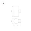 Светильник KT-RAY-WALL-TWIN-R46-2x3W Day4000 (GR, 24 deg, 24V) (Arlight, IP65 Металл, 3 года)