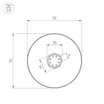 Профиль SL-ROUND-D70-360deg-2000 ANOD (Arlight, Алюминий)