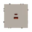ARL NOBE USB Розетка тип A+C софт-тач кашемир SCT-MUAC-SFPL-FC-CA (65W, QC3) (Arlight, -)