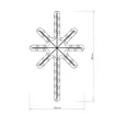 Фигура ARD-STAR-M2-380x250-36LED Warm (230V, 2.5W) (Ardecoled, IP65)