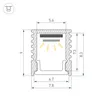 Профиль SL-MINI-8-2000 ANOD BLACK (Arlight, Алюминий)