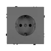 Механизм электрической розетки SCT-NOBE-MEU1-SFPL-GR (230V, 16A) (Arlight, Серый базальт)