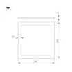 Светильник DL-INTENSO-S300x300-18W Day4000 (WH, 120 deg, CRI90, 230V) (Arlight, IP40 Металл, 5 лет)