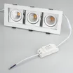 Светильник CL-KARDAN-S260x102-3x9W Day (WH, 38 deg) (Arlight, IP20 Металл, 3 года)