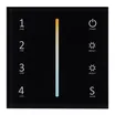 Панель Sens SMART-P43-MIX Black (230V, 4 зоны, 2.4G) (Arlight, IP20 Пластик, 5 лет)