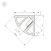 Профиль SL-KANT-H11-2000 ANOD BLACK (Arlight, Алюминий)
