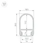 Профиль WARDROBE-1930-2000 ANOD BLACK (Arlight, Алюминий)