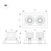 Светильник MS-VORTEX-BUILT-S250x140-2x30W Day4000 (BK-BK, 30 deg, 230V) (Arlight, IP20 Металл, 5 лет)