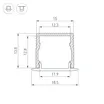 Профиль SL-MINI-15-2000 ANOD (Arlight, Алюминий)