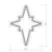 Фигура ARD-STAR-M3-380x250-36LED Warm (230V, 2.5W) (Ardecoled, IP65)