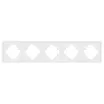Рамка пластиковая FRM-TENDO-SFPL-5-WH (Arlight, Матовый белый)