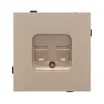 Механизм компьютерной розетки двойной SCT-TENDO-MPC2-PL-GD (RJ-45, CAT6) (Arlight, Песочный)