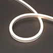 Светодиодная лента герметичная MOONLIGHT-SIDE-A140-12x17mm 24V Warm3000 (9.6 W/m, IP67, 5m, wire x2) (Arlight, Вывод боковой, 3 года)