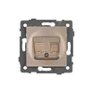 Механизм компьютерной розетки двойной SCT-MPC2-PL-GD-V (RJ-45, CAT6) (Arlight, -)
