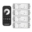 INTELLIGENT ARLIGHT Диммер SMART-SET-PWM-101-72-DIM-PD-SUF Black (5-36V, 1x8A, x4, ПДУ 13кн, 2.4G) (IARL, IP20 Пластик, 5 лет)