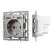 Механизм розетки с USB зарядкой SCT-MUAA-PL-GR (250V, 16A) (Arlight, -)