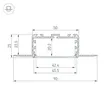 Профиль KLUS-POWER-W50H25-F-HIDE-2000 (Arlight, Алюминий)