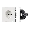 Механизм электрической розетки SCT-NOBE-MEU1-SFPL-WH (230V, 16A) (Arlight, Белый кварц)