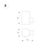 Светильник LGD-RAY-WALL-R46-3W Day4000 (GR, 24 deg, 230V) (Arlight, IP65 Металл, 3 года)