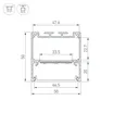 Профиль SL-LINE-5050-2000 ANOD с рефлектором (Arlight, Алюминий)