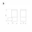 Светильник LGD-STEM-WALL-10W Warm3000 (GR, 185 deg, 230V) (Arlight, IP65 Металл, 3 года)
