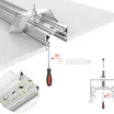 Профиль с экраном S2-LINIA55-F-2500 ANOD+OPAL (Arlight, Алюминий)