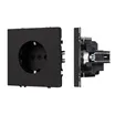 Механизм электрической розетки SCT-NOBE-MEU1-SFPL-BK (230V, 16A) (Arlight, Черный оникс)