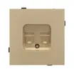 Механизм компьютерной розетки двойной SCT-TENDO-MPC2-SFPL-GD (RJ-45, CAT6) (Arlight, Матовый песочный)