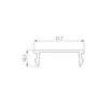 Экран LINE-S-W32-3000 OPAL  (Arlight, Пластик)