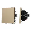 ARL NOBE Выключатель звонковый 1 кл софт-тач золотой песок SWT-MKR1-SFPL-GD (250V, 10A) (Arlight, -)