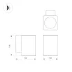 Светильник LGD-EVO-WALL-S100x100-12W Day4000 (GR, 44 deg, 230V) (Arlight, IP54 Металл, 3 года)