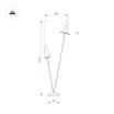 Светильник LGD-CONO-BOLL-H2000-2x7W Warm3000 (DG, 36 deg, 230V) (Arlight, IP65 Металл, 3 года)
