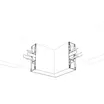 Угол S2-WALL-X2-H128-L90N внутренний (Arlight, Металл)