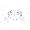 Угол S2-LINE-10570-X90 крестовой (Arlight, Металл)