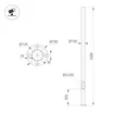 Опора фланцевая OXOR-OK1-D100-L4000 (BK) (Arlight, Алюминий)