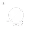 Светильник SP-SILKA-TAB-R350-11W Warm2700 (WH, 330 deg, TOUCH-DIM) (Arlight, IP20 Натуральный шелк, 3 года)