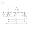 Профиль с экраном ALU-POWER-RW116F-2000 ANOD+FROST (Arlight, Алюминий)