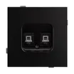 Механизм компьютерной розетки двойной SCT-TENDO-MPC2-PL-BK (RJ-45, CAT6) (Arlight, Черный)