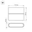 Светильник SP-WALL-FLAT-S110x90-2x3W Day4000 (GR, 120 deg, 230V) (Arlight, IP54 Металл, 3 года)