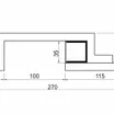 Декоративный Профиль ARL-BAY-SQUARE-35-250 (ГКЛ 12.5мм) (Arlight, -)