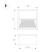 Светильник встраиваемый LTD-RIBONIK-S135x135-5W Warm3000 (Черный, 50 deg, 230V) (Arlight, IP65 Металл, 5 лет)