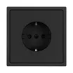 Механизм электрической розетки SCT-NOBE-MEU1-SFPL-BK (230V, 16A) (Arlight, Черный оникс)