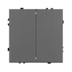Механизм выключателя двухклавишный непроходной SWT-NOBE-MK02-SFPL-GR (230V, 10A) (Arlight, -)