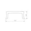 Экран призматический FANTOM-W12-2000 BLACK (Arlight, Пластик)