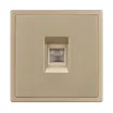 Механизм компьютерной розетки SCT-NOBE-MPC1-SFPL-GD (RJ-45, CAT6) (Arlight, Золотой песок)