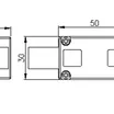 Соединитель прямой ARL-CLEAR-U15-Line (26x15mm) (Arlight, Металл)