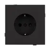 Механизм электрической розетки SCT-TENDO-MEU1-SFPL-BK (230V, 16A) (Arlight, Матовый черный)