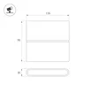 Светильник настенный SP-FLAT-S135x90-2x3W Day4000-MIX (Черный, 75 deg, 230V) (Arlight, IP65 Металл, 3 года)
