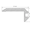 Профиль SL-STAIR-W37-2000 ANOD (Arlight, Металл)